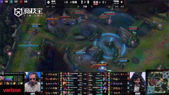 LOL-S15瑞士轮:TES轻取G2 !