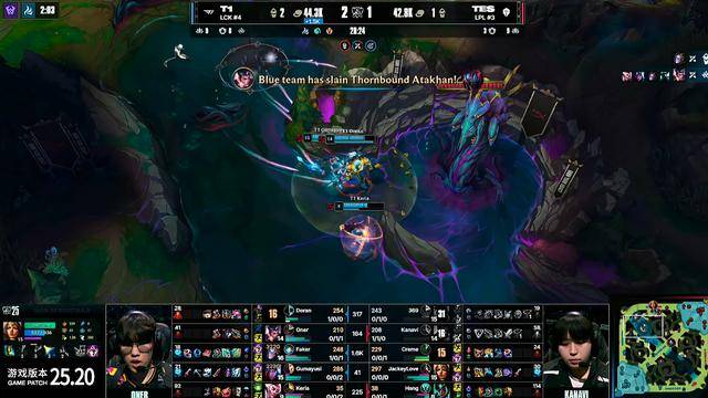 S15全球总决赛：传奇不灭，再闯决赛！T1 3-0横扫TES晋级S15决赛！