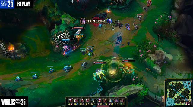 S15全球总决赛：传奇不灭，再闯决赛！T1 3-0横扫TES晋级S15决赛！